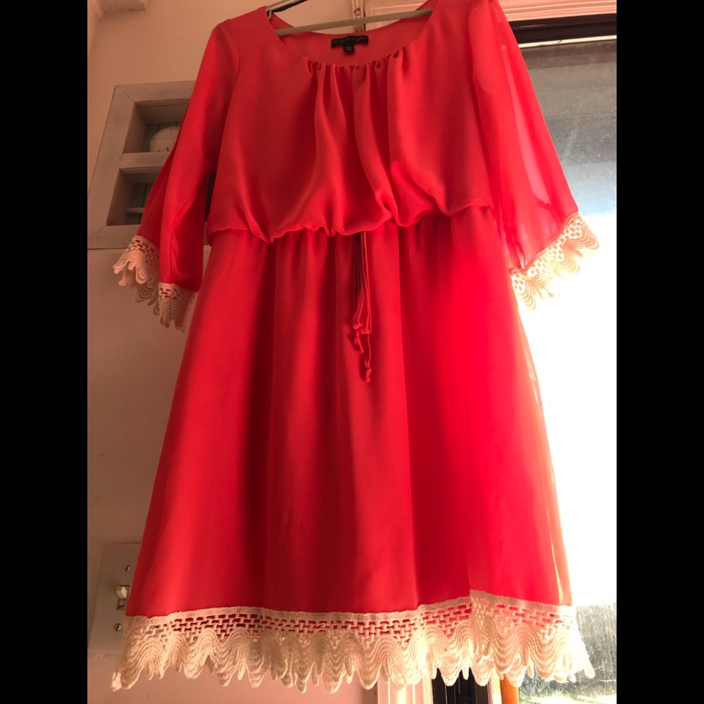 Coral dress